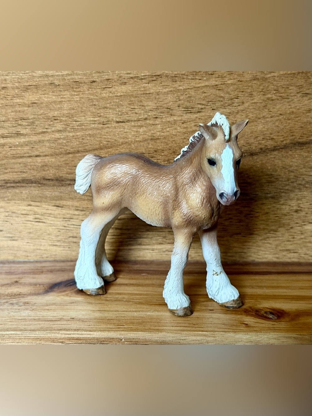 Vintage Vintage 2009 Schleich Clydesdale Foal Horse Toy Figurine 13671 Retired
